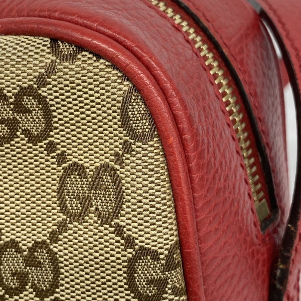 GUCCI Brown Canvas Shoulder Bag - Picture 7 of 12